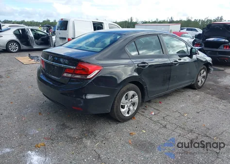 2013 Honda Civic Lx из США, поврежденный, VIN 19XFB2F54DE007470